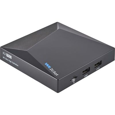 Μαύρο Android IPTV Box K3 Pro OTT Streaming Box Δια βίου IPTV Smart Box