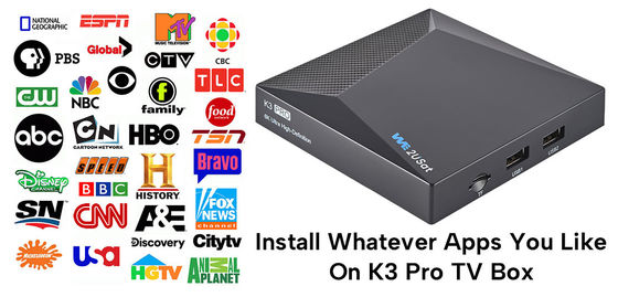 ODM K3 Pro Android IPTV Box Δίκτυο OTT Streaming Box για όλη τη ζωή